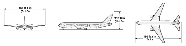 767 приложение 3. Боинг 767 чертеж. boeing 767-300 чертеж. boeing 767-200er сверху. боинг 767-400 габариты.